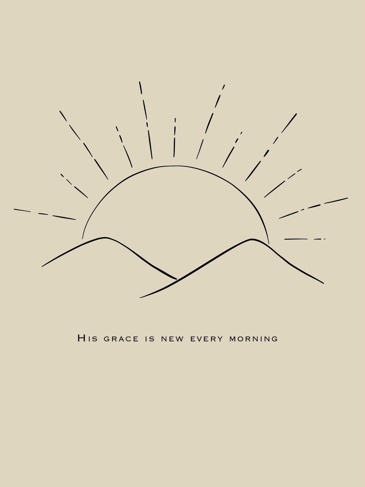 His Grace Is New (Postkarte)